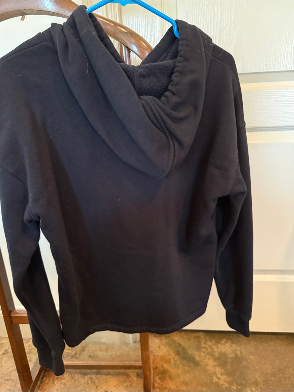 Calvin Klein Jeans Black Hoodie with White CK Logo - Picture 3 of 3